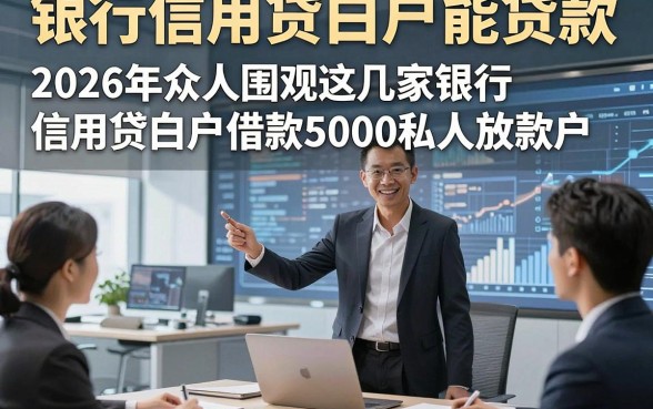 银行信用贷白户能贷款，2026年众人围观这几家银行信用贷白户借款5000私人放款app