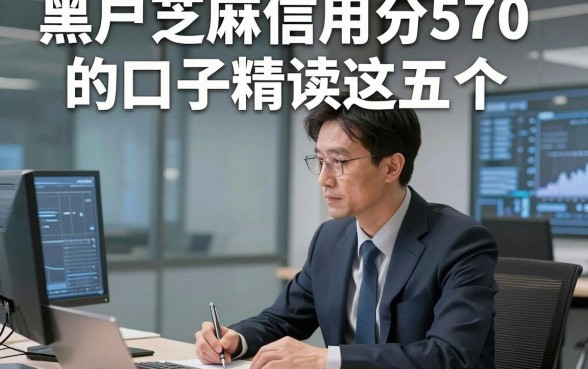 黑户芝麻信用分570的口子精读这五个，本篇为您深度收藏！