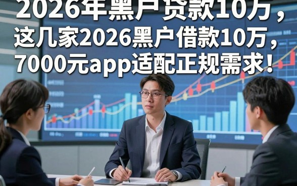 2026年黑户贷款10万，这几家2026黑户借款10万7000元app适配正规需求