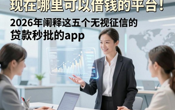现在哪里可以借钱的平台！2026年阐释这五个无视征信的贷款秒批的app