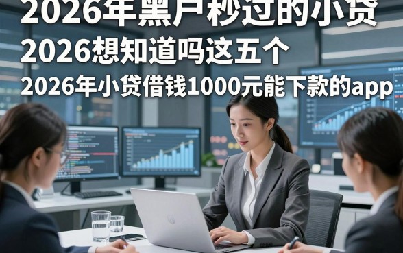 2026年黑户秒过的小贷，2026想知道吗这五个2026年小贷借钱1000元能下款的app