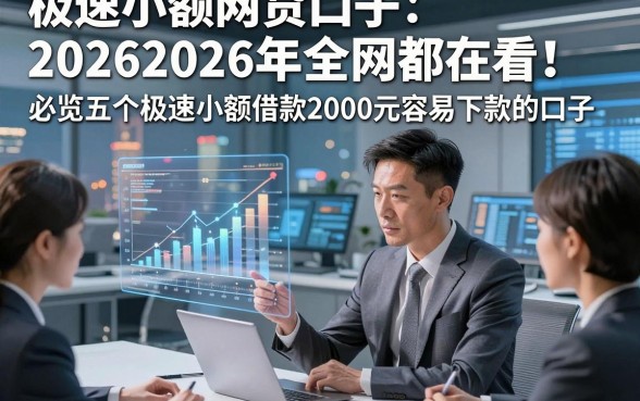 极速小额网贷口子20262026年全网都在看！必览五个极速小额借款2000元容易下款的口子