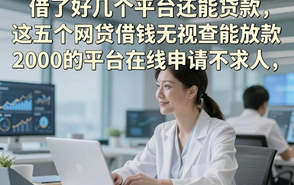 借了好几个平台还能贷款，这五个网贷借钱无视查能放款2000的平台在线申请不求人