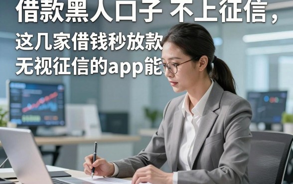 借款黑口子 不上征信，这几家借钱秒放款无视征信的app能解临时之需