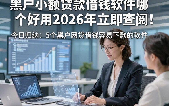 黑户小额贷款借钱软件哪个好用2026年立即查阅！今日归纳5个黑户网贷借钱容易下款的软件