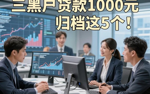 三黑户贷款1000元归档这5个！本文为您隆重盘点！