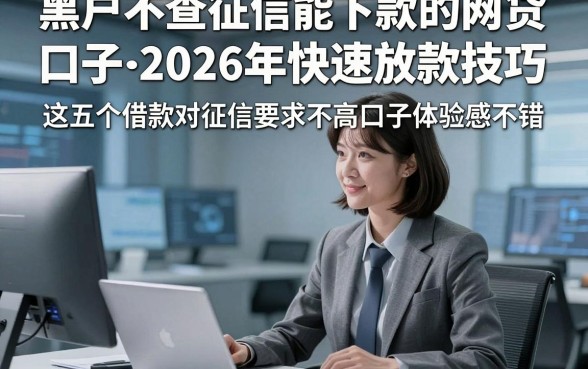 黑户不查征信能下款的网贷口子2026年快速放款技巧，这五个借款对征信要求不高口子体验感不错