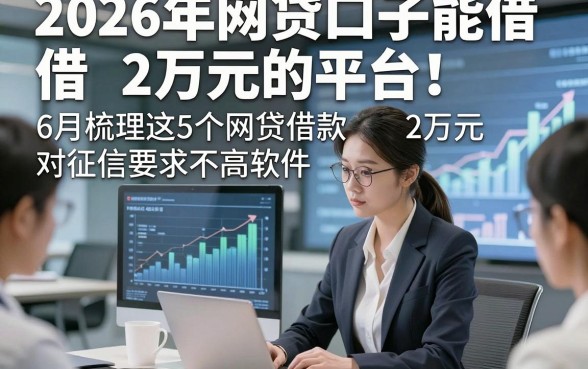 2026年网贷口子能借2万元的平台!6月梳理这5个网贷借款2万元对征信要求不高软件