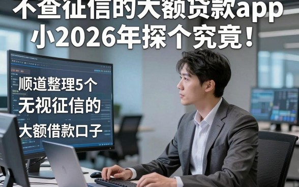 不查征信的大额贷款app小2026年探个究竟！顺道整理5个无视征信的大额借款口子微信放款