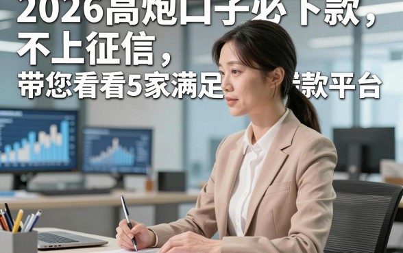 2026高炮口子必下款不上征信，带您看看5家满足普通用户应急的借款平台