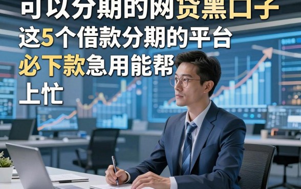 可以分期的网贷黑口子，这5个借款分期的平台必下款急用能帮上忙