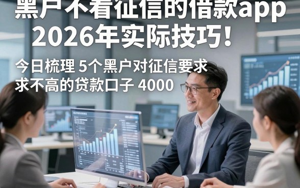 黑户不看征信的借款app2026年实际技巧！今日梳理5个黑户对征信要求不高的贷款口子4000