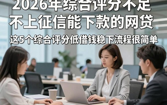 2026年综合评分不足不上征信能下款的网贷，这5个综合评分低借钱稳下app流程很简单