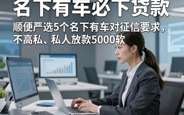 名下有车必下贷款，顺便严选5个名下有车对征信要求不高私人放款5000软件