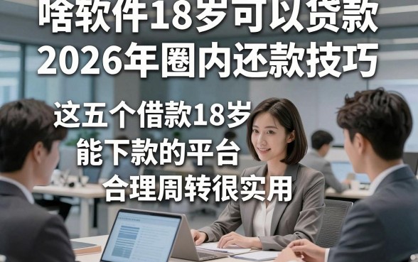啥软件18岁可以贷款2026年圈内还款技巧，这五个借款18岁能下款的平台合理周转很实用