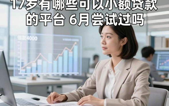 17岁有哪些可以小额贷款的平台6月尝试过吗，这5个借款4000秒下无视的app周转可以考虑下