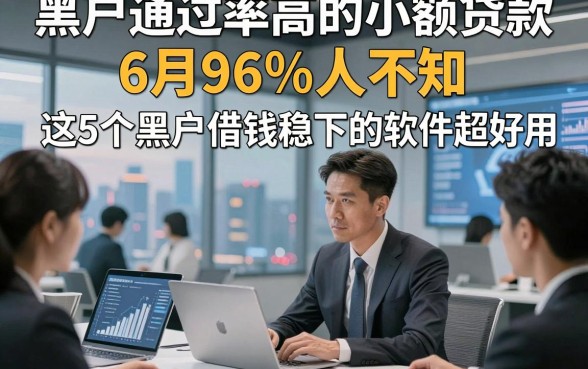 黑户通过率高的小额贷款6月96%人不知，这5个黑户借钱稳下的软件超好用