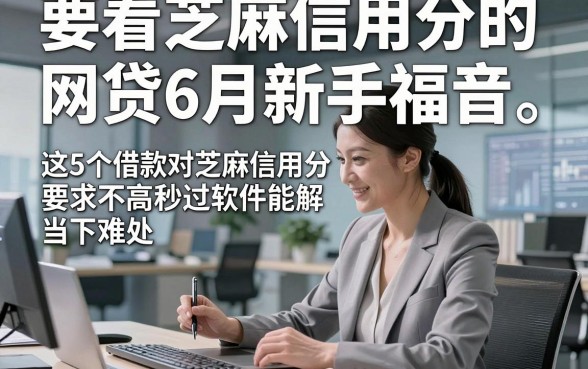 要看芝麻信用分的网贷6月新手福音，这5个借款对芝麻信用分要求不高秒过软件能解当下难处