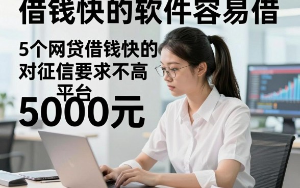 借钱快的软件容易借，深度说明5个网贷借钱快的对征信要求不高平台5000元稳下