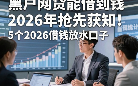 黑户网贷能借到钱2026年抢先获知！专业统计5个2026借钱放水口子