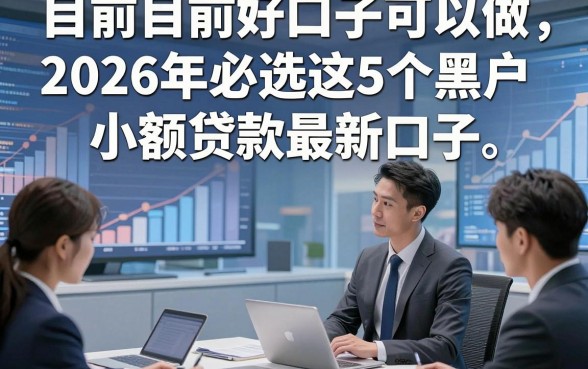 目前目前好口子可以做，2026年必选这5个黑户小额贷款最新口子