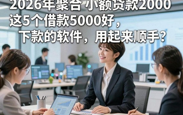2026年聚合​小额贷款2000，这5个借款5000好下款的软件用起来顺手