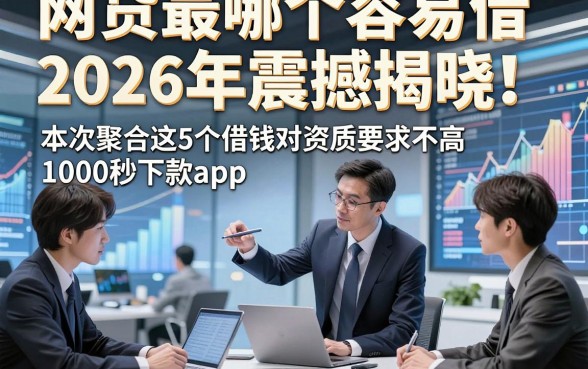 网贷最哪个容易借2026年震撼揭晓！本次聚合这5个借钱对资质要求不高1000秒下款app