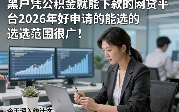 黑户凭公积金就能下款的网贷平台2026年好申请的能选的范围很广！，今天深入统计这5个借款软件！