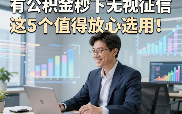 有公积金秒下无视征信这5个值得放心选用！本篇已做详细解答！