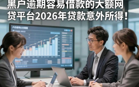 黑户逾期容易借款的大额网贷平台2026年贷款意外所得！今日展示5个黑户逾期无视借钱必下软件