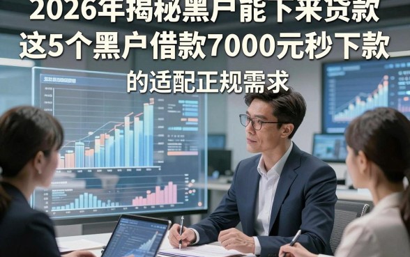 2026年揭秘黑户能下来贷款，这5个黑户借款7000元秒下款的平台适配正规需求