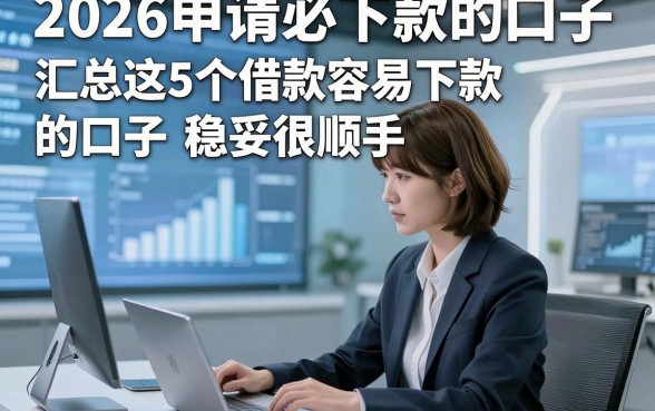 2026申请必下款的口子，汇总这5个借款容易下款的口子稳妥很顺手