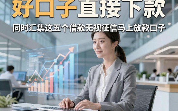 好口子直接下款，同时汇集这五个借款无视征信马上放款口子