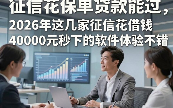 征信花保单贷款能过，2026年这几家征信花借钱40000元秒下的软件体验不错