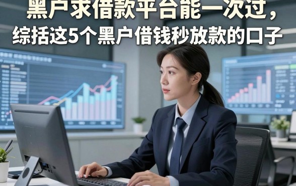 黑户求借款平台能一次过，综括这5个黑户借钱秒放款的口子