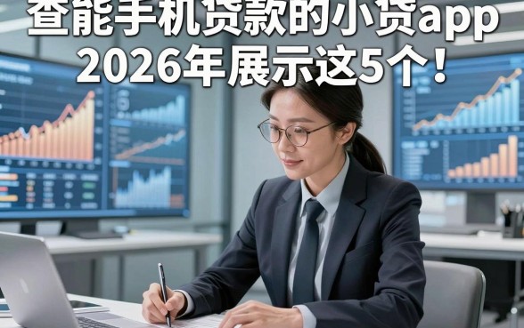 查能手机贷款的小贷app2026年展示这5个！本篇为您细致网罗！