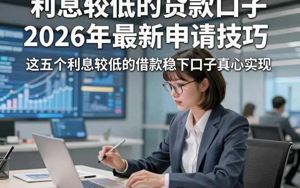 利息较低的贷款口子2026年最新申请技巧，这五个利息较低的借款稳下口子真心实在