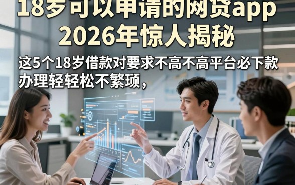 18岁可以申请的网贷app2026年惊人揭秘，这5个18岁借款对要求不高平台必下款办理轻松不繁琐
