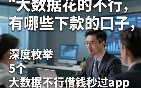 大数据花的不行,有哪些下款的口子，深度枚举5个大数据不行借钱秒过app