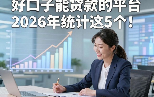 好口子能贷款的平台2026年统计这5个！本篇为您精心细说！