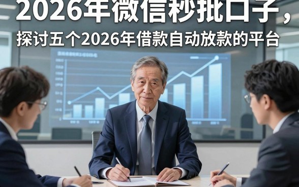 2026年微信秒批口子，探讨五个2026年借款自动放款的平台