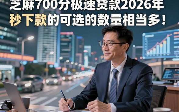 芝麻700分极速贷款2026年秒下款的可选的数量相当多！，今天隆重拆解这5个网贷口子！