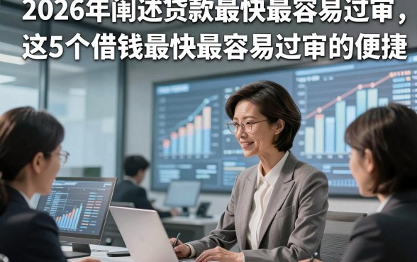 2026年阐述贷款最快最容易过审，这5个借钱最快最容易过审的app挺便捷的