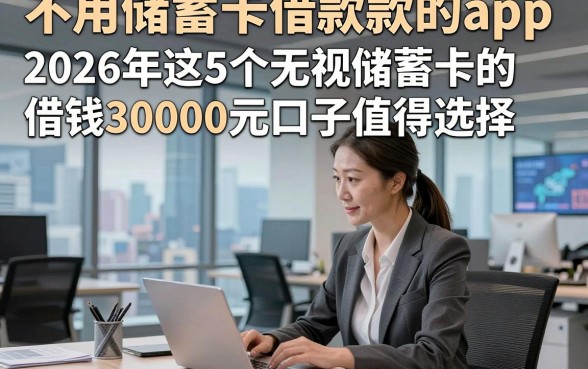 不用储蓄卡借款款的app，2026年这5个无视储蓄卡的借钱30000元口子值得选择