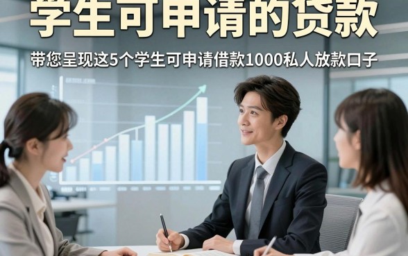 学生可申请的贷款，带您呈现这5个学生可申请借款1000私人放款口子