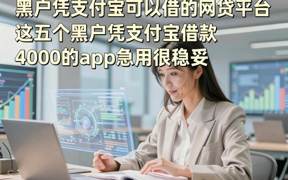 黑户凭支付宝可以借的网贷平台，这五个黑户凭支付宝借款4000的app急用很稳妥