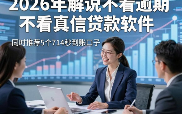 2026年解说不看逾期不看真信贷款软件，同时推荐5个714秒到账口子