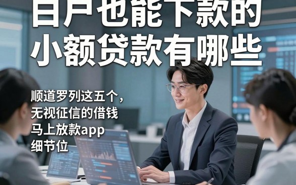 白户也能下款的小额贷款有哪些，顺道罗列这五个无视征信的借钱马上放款app细节很到位