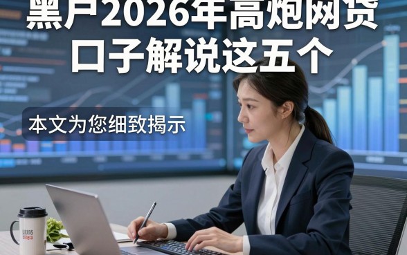 黑户2026年高炮网贷口子解说这五个，本文为您细致揭示！