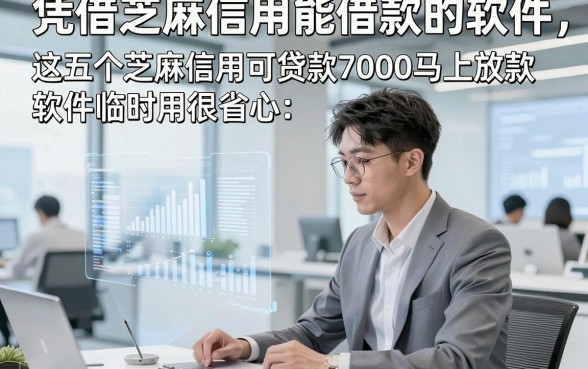 凭借芝麻信用能借款的软件，这五个芝麻信用可贷款7000马上放款软件临时用很省心